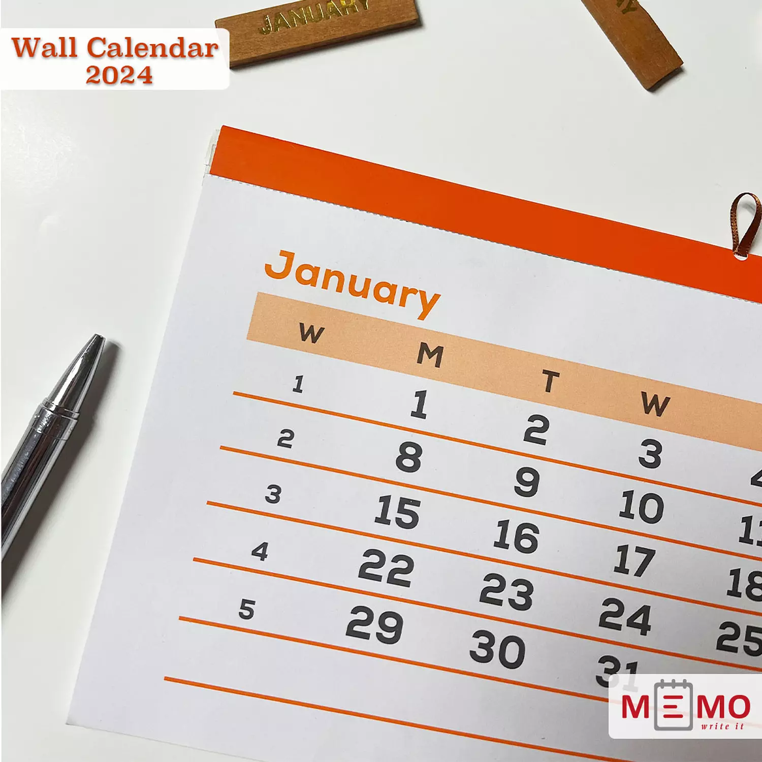 Memo Wall calendar 2024 hover image