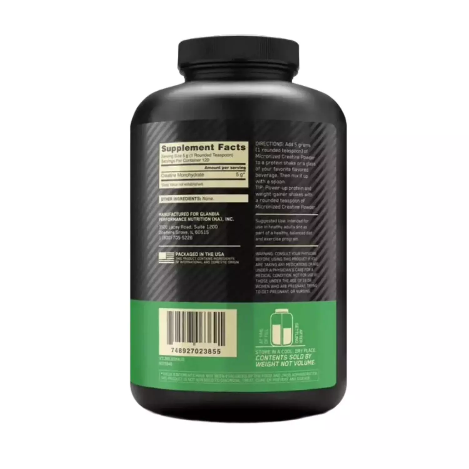 Optimum Nutrition, Creatine Micronized, 600g, 120 Servings hover image