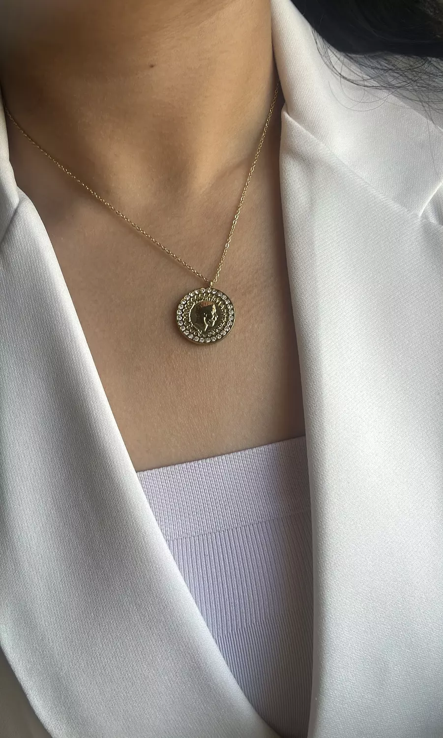Shine coin necklace 1