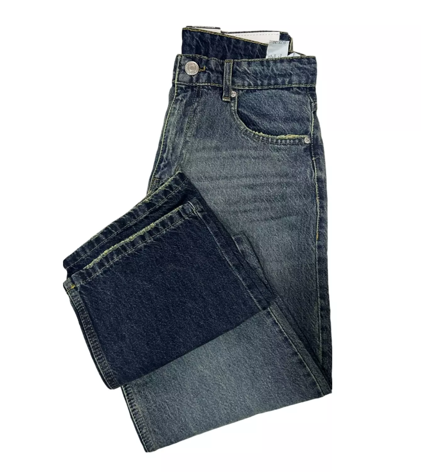Contrast Wash Denim Jeans image
