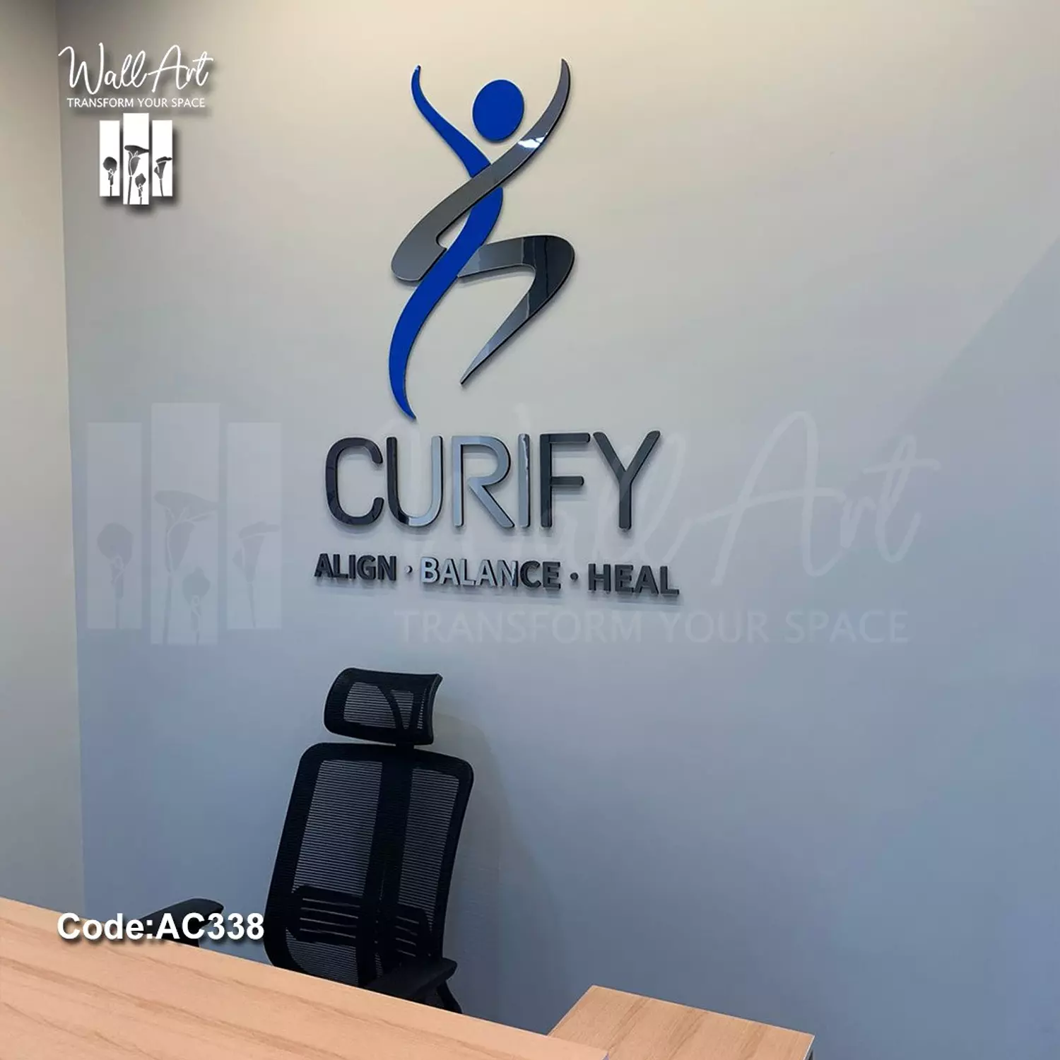 AC338- Coloured Acrylic Logo  2