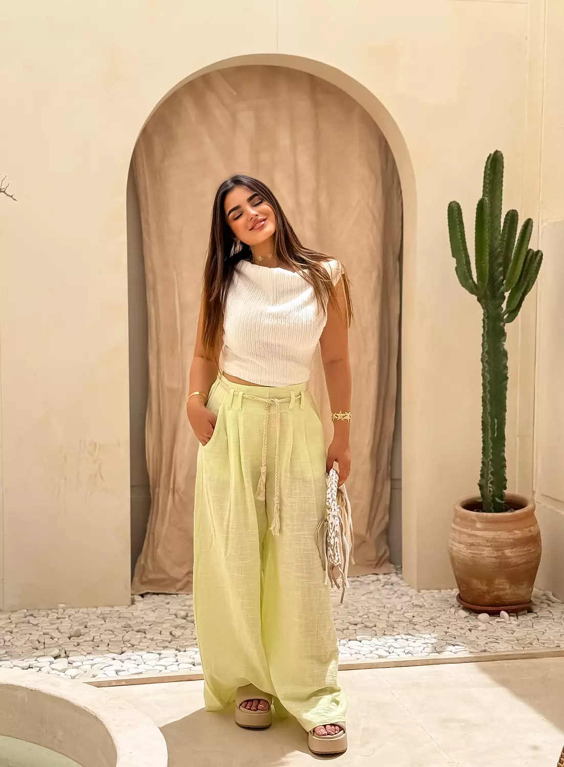 Wide linen pants  2