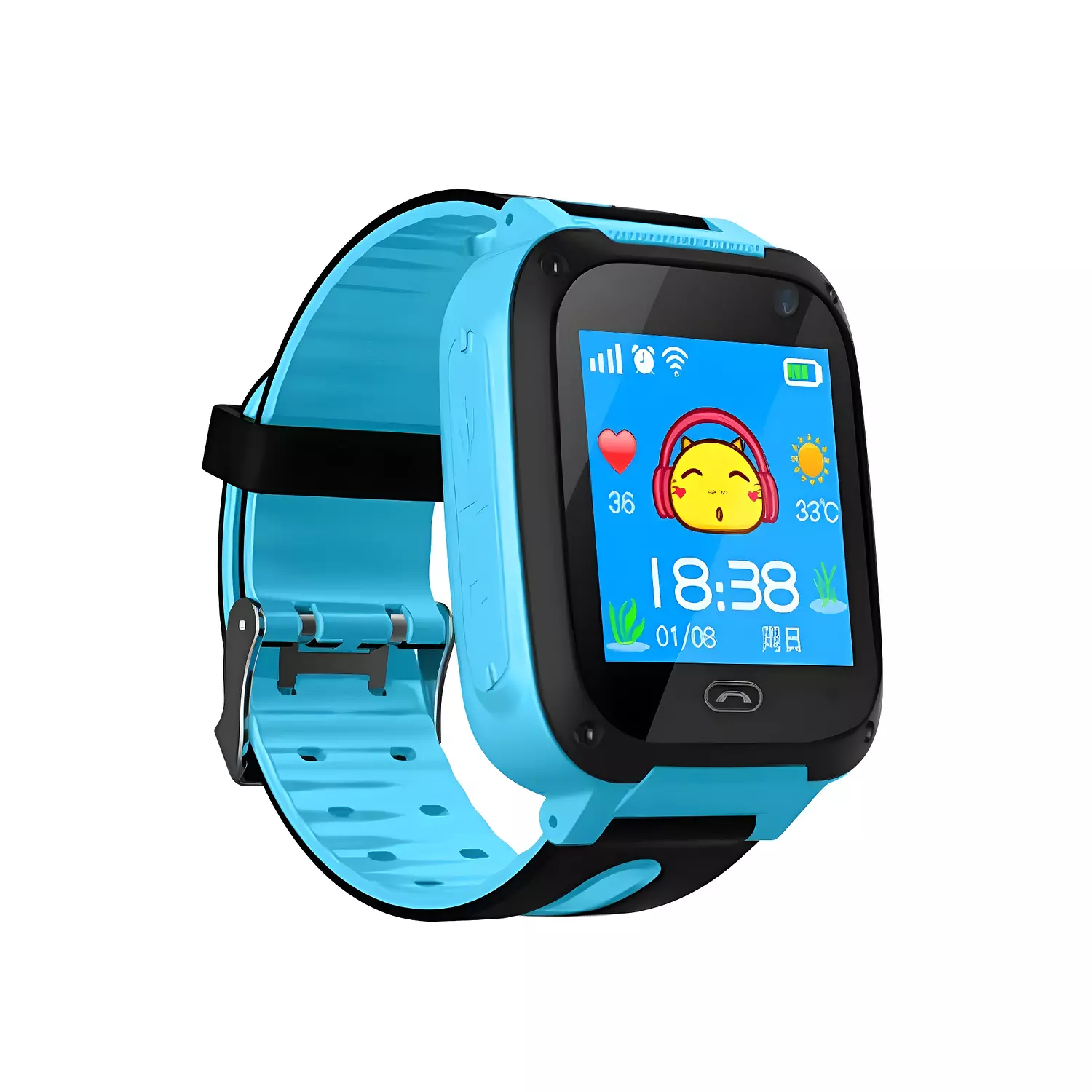 Z4 Kids Smartwatch with HD Touch Screen Camera SOS and Calls Elegant blue 2