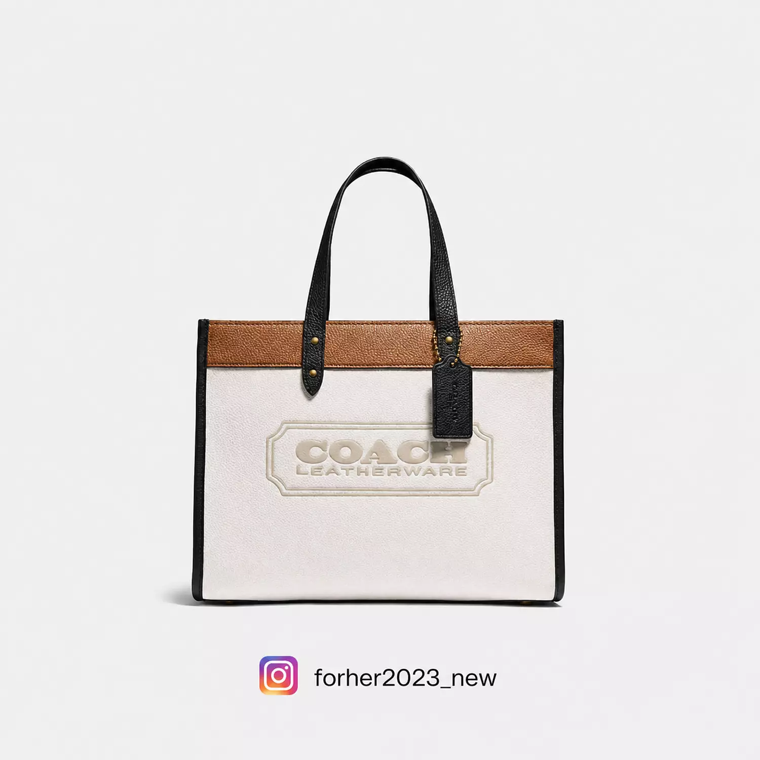 Field Tote 30 In Colorblock With Coach Badge image