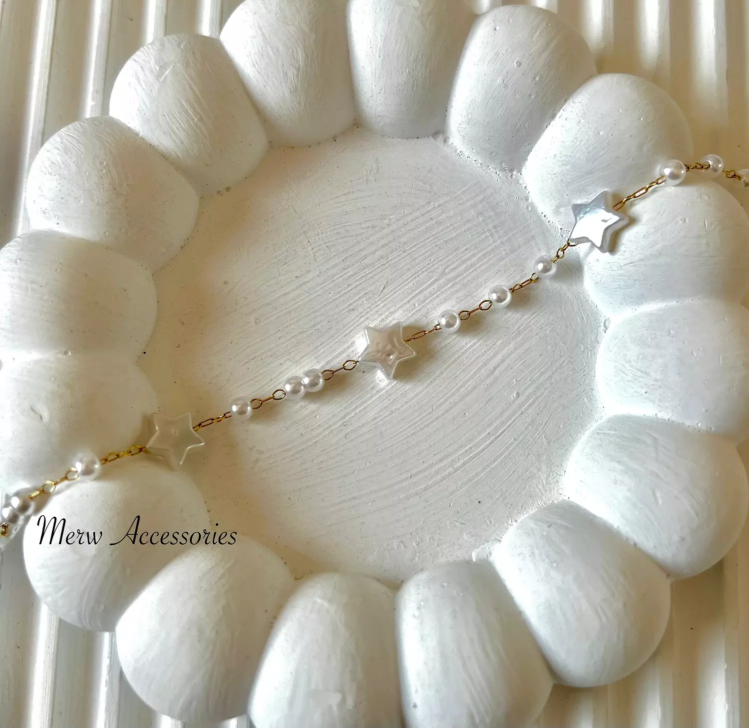 Star pearl anklet  image