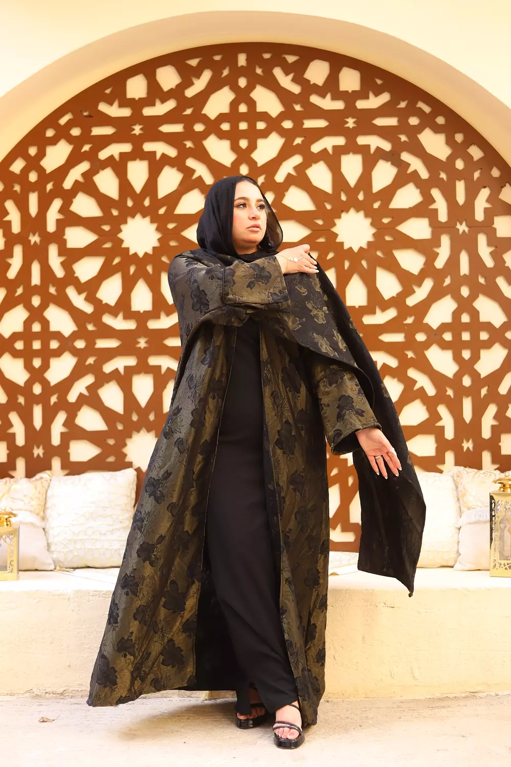 Black & Gold Jacquard  3