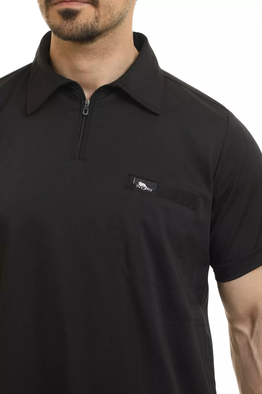 Black Polo Scrub 9