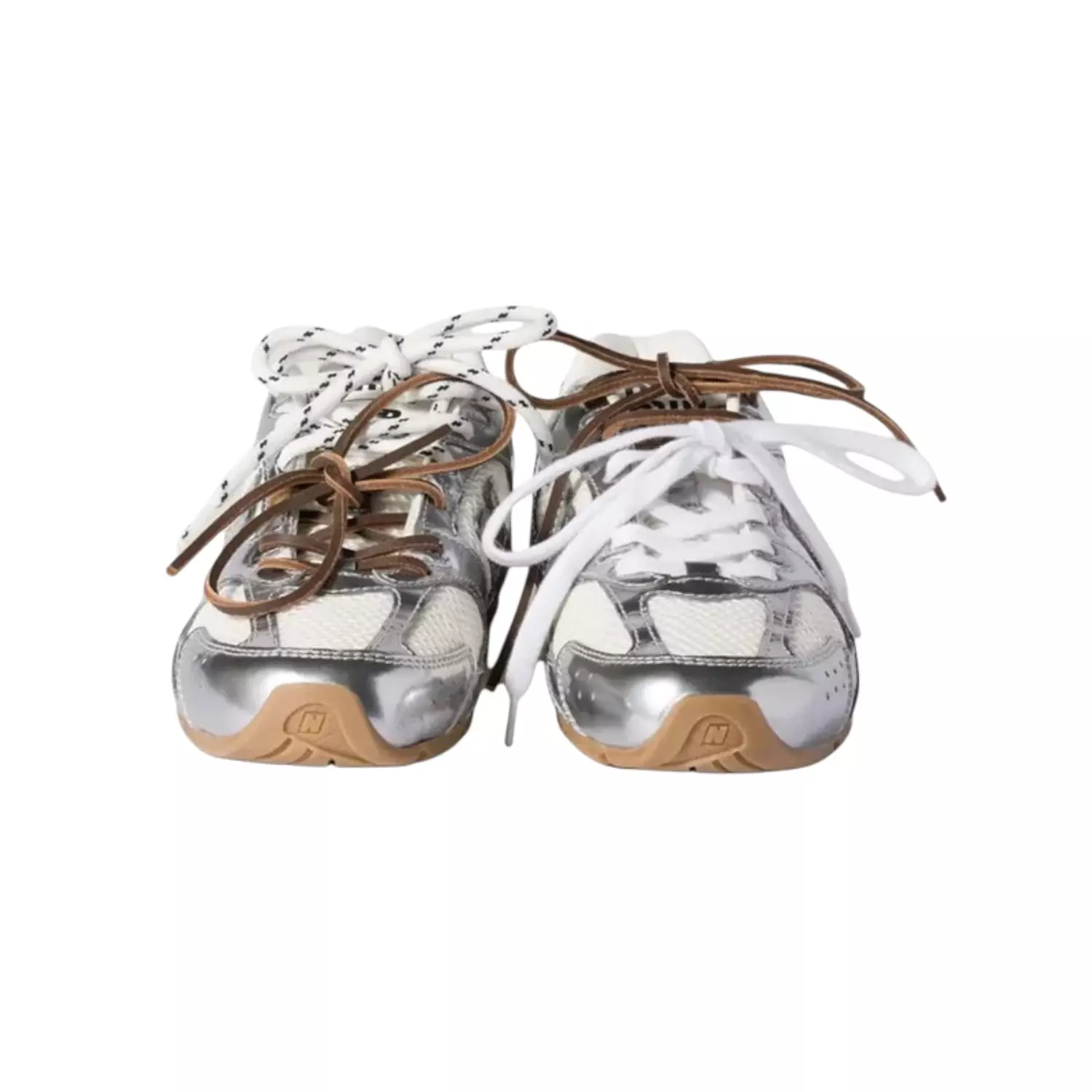 NEW BALANCE 530 X MIU MIU METALLIC SILVER 2