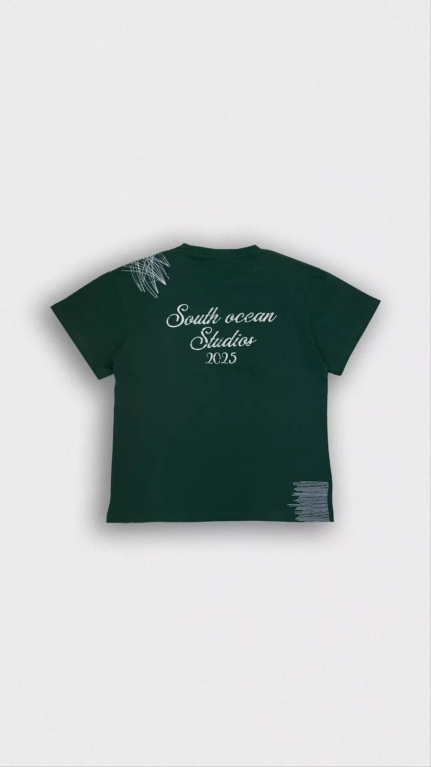 LA OCEAN GREEN BOXY TEE image