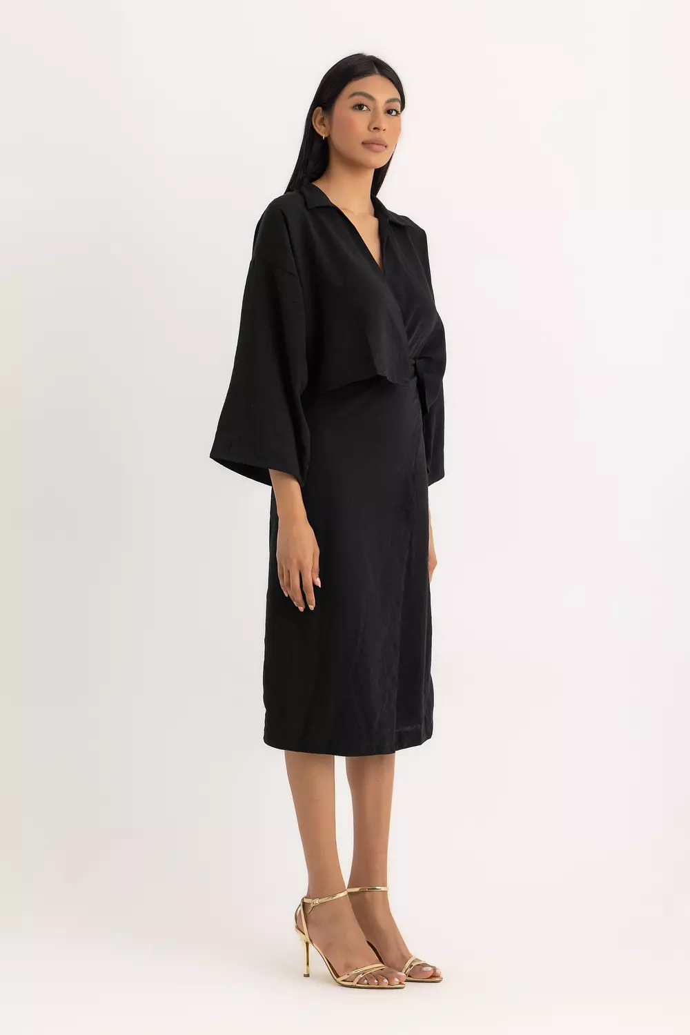 The Maya Wrapped Linen Skirt image