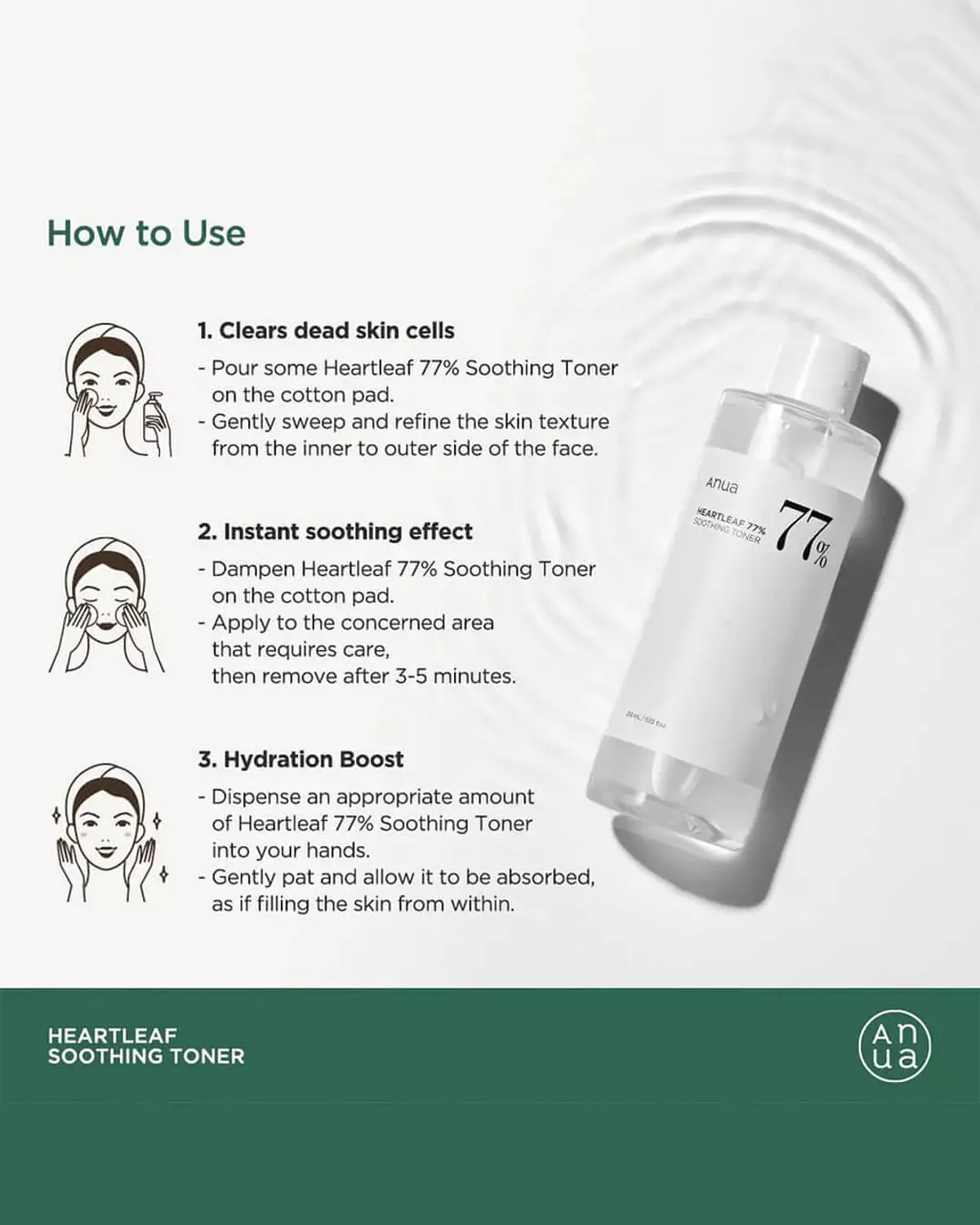 Anua - Heartleaf 77% Soothing Toner 2