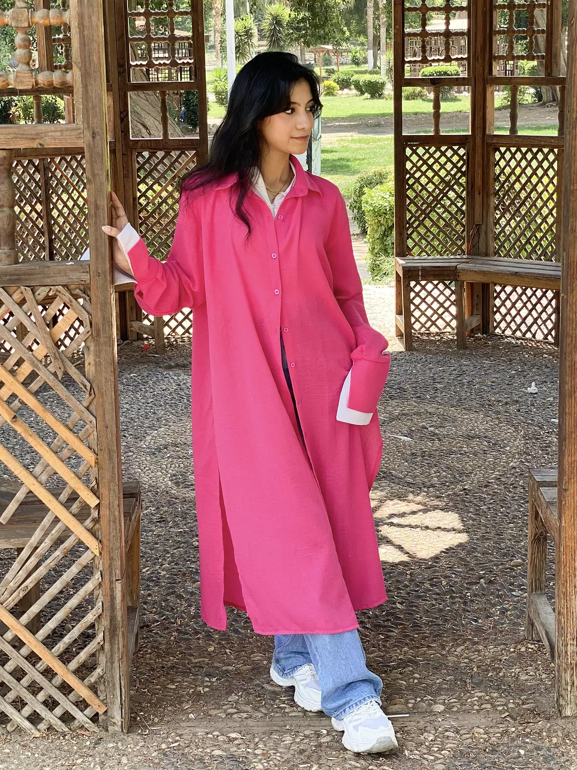 Flowy Shirt Fuchsia  10