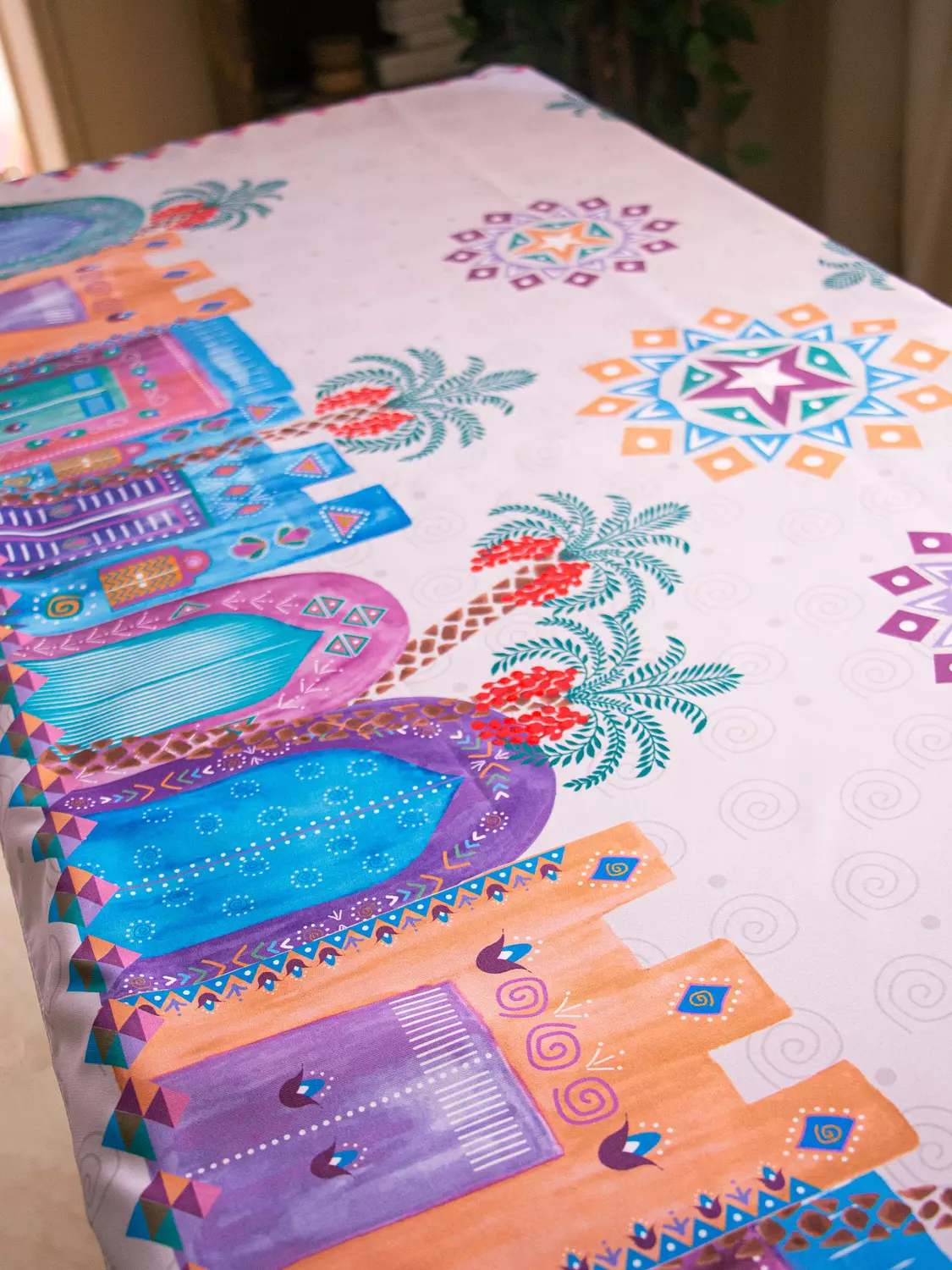 Nubian Village Table Cover 5