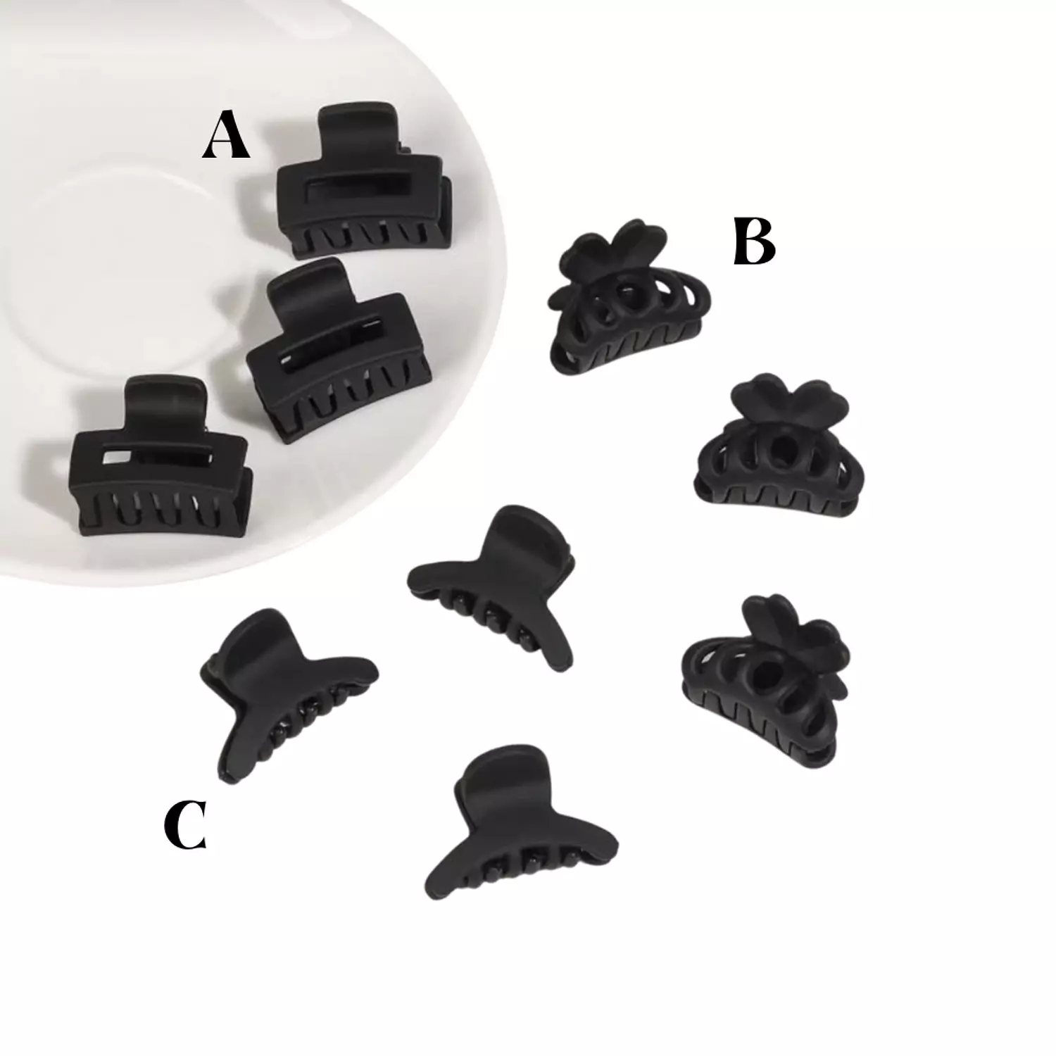 Small Black 1 Pc Claw Clip image