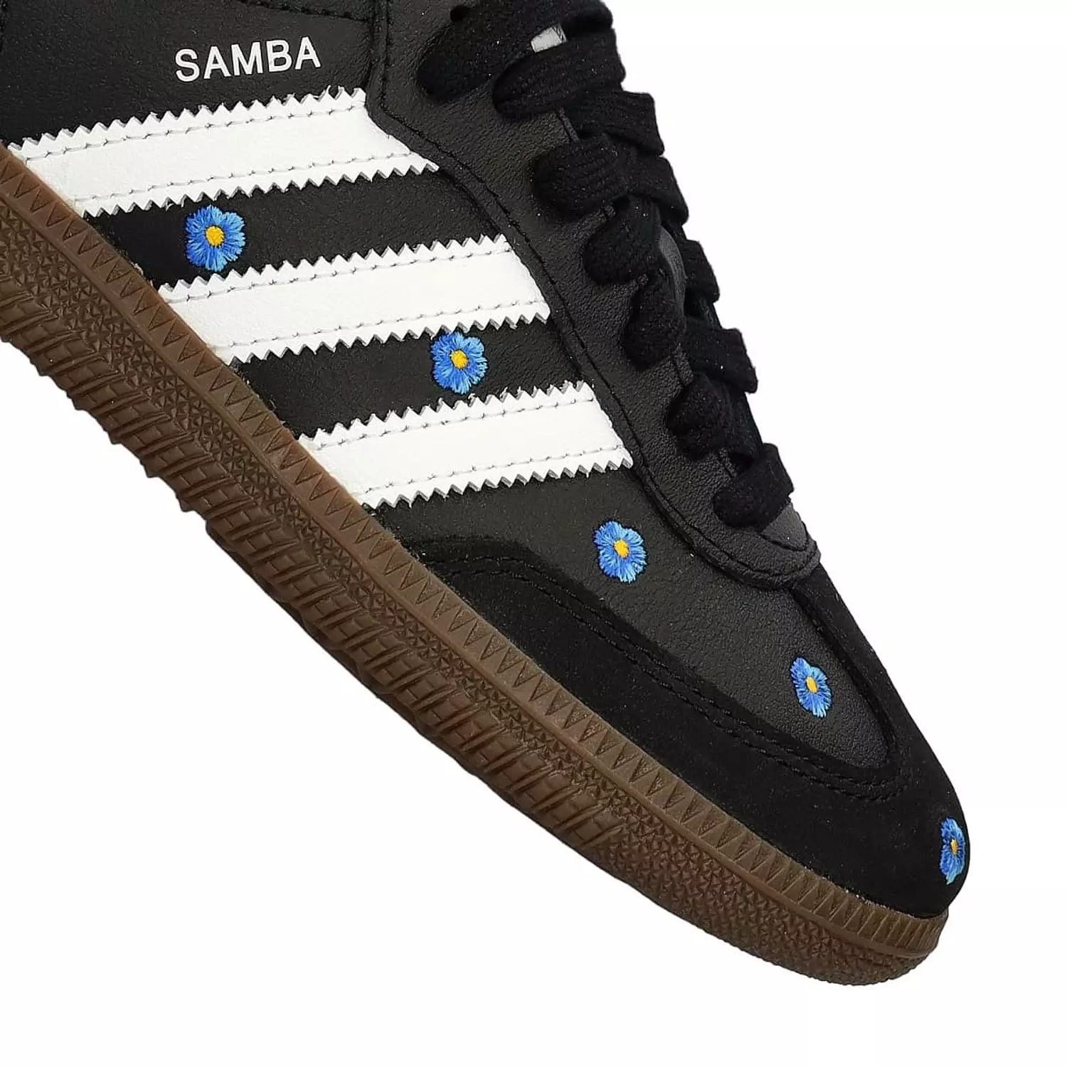 adidas Women's Samba Og Trainers Blue Floral Black 3