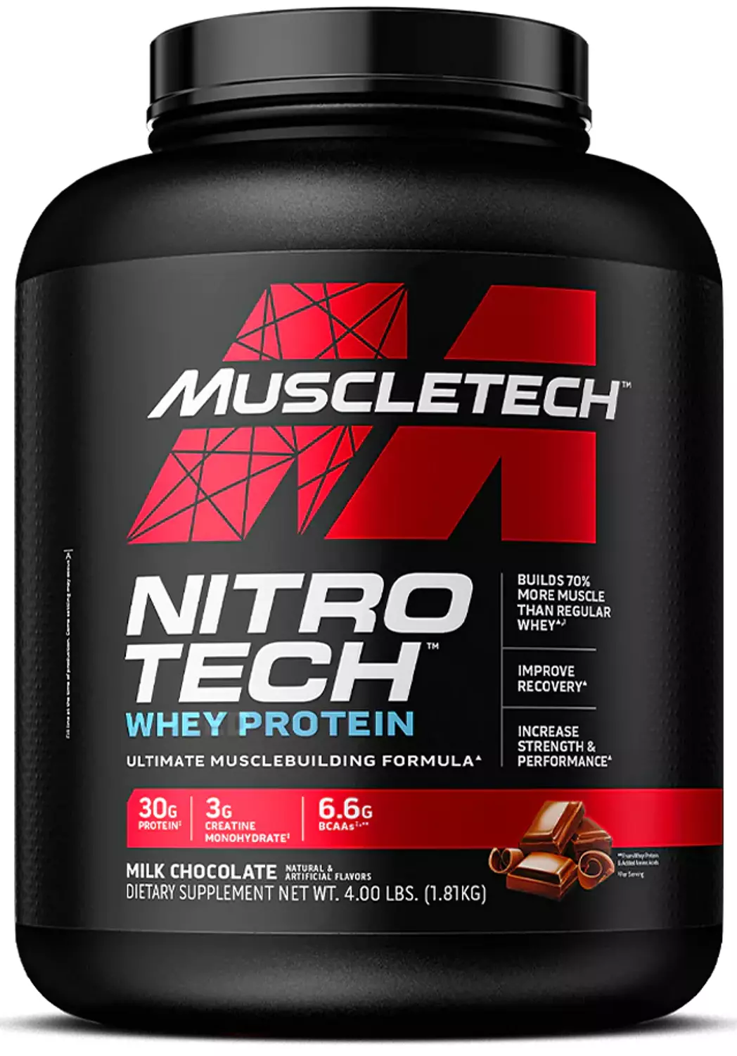 Muscletech NitroTech-40serv.-1.80Kg.-Milk Chocolate image