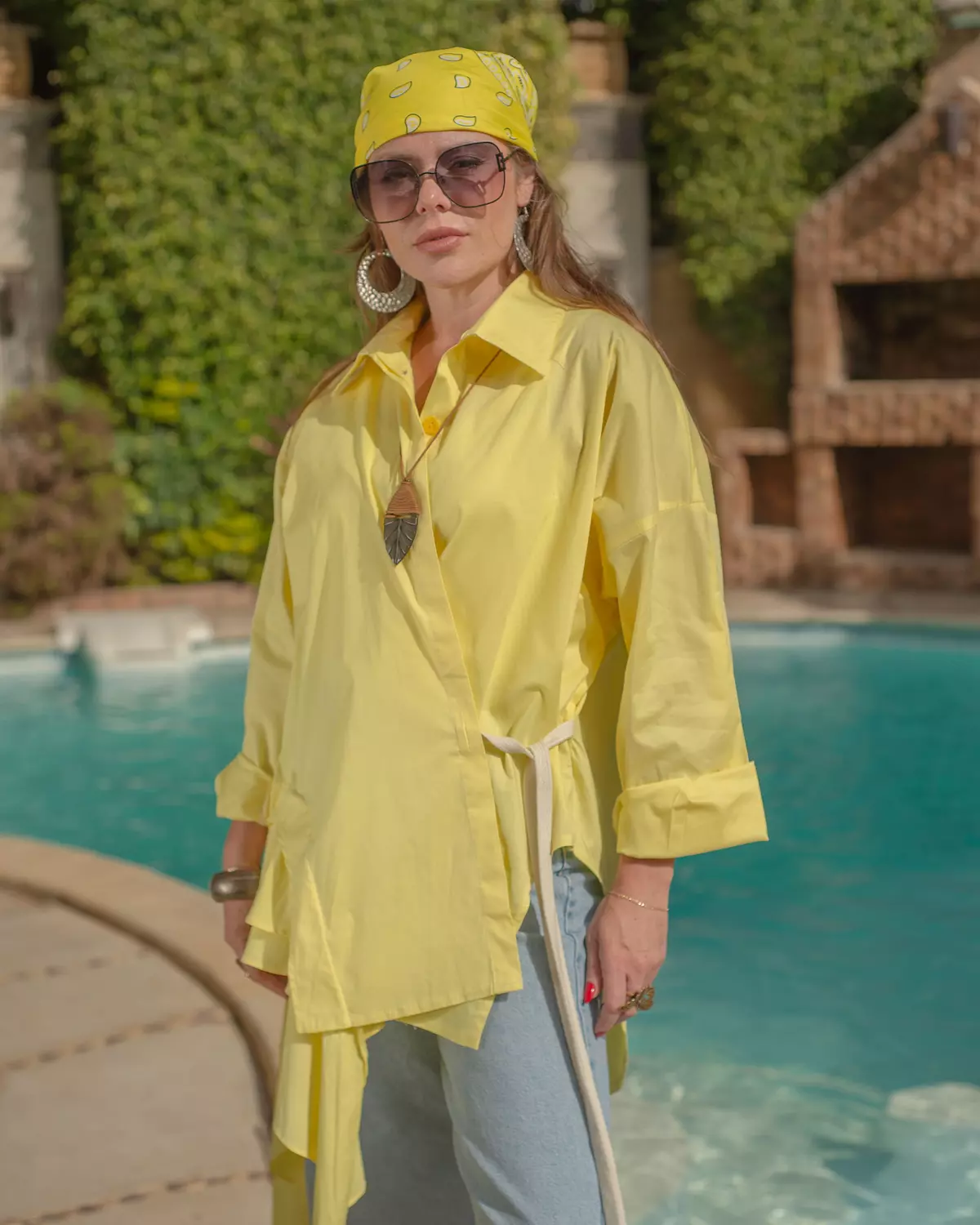Yellow Ruffle Shirt 3