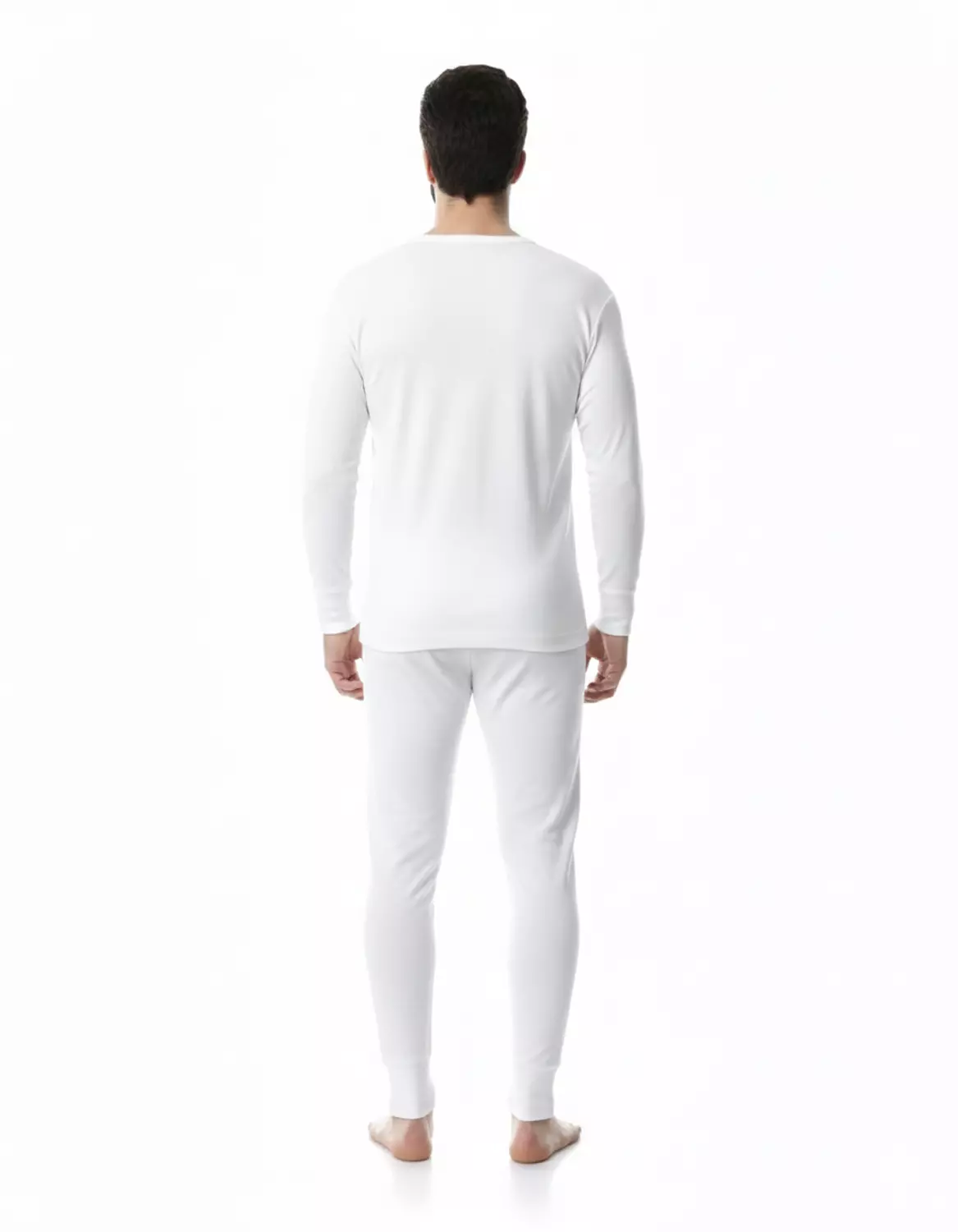 Shorto طقم رجالي داخلي تدفئه - 8814 - ابيض  hover image