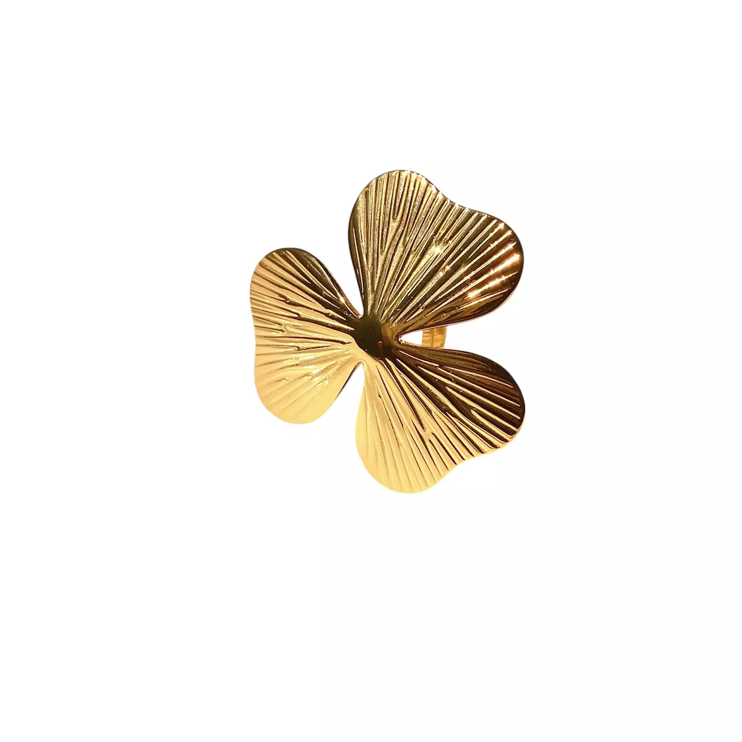 Clover Statement stainless steel Ring image