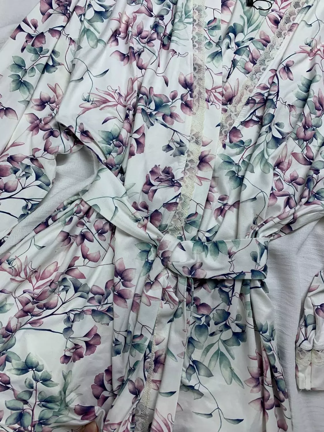 Floral jersey kimono robe from la vie en rose 2