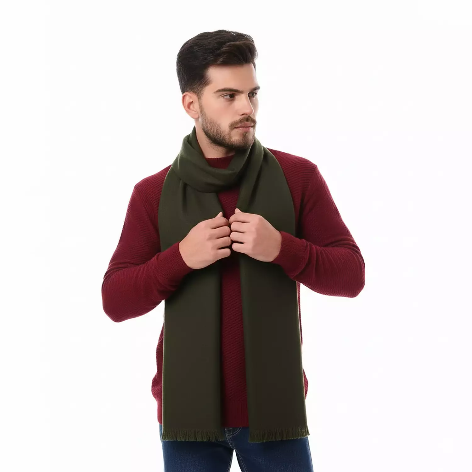 كوفيه كلاسيك سادة - 5023 - زيتي غامق image