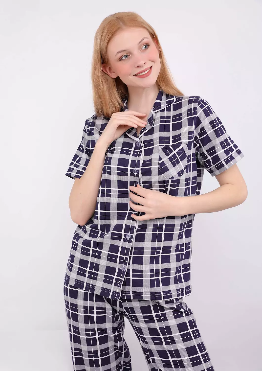S420 COZY CLASSIC FULL-LENGTH PANTS PAJAMA SET 4