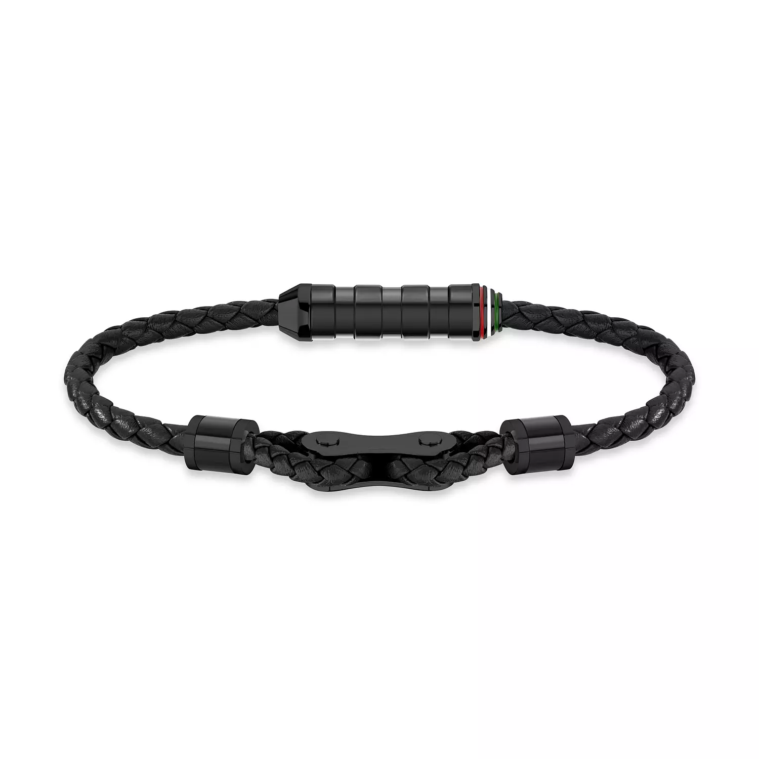 Ducati - DTAGB2137211 - MAGNETE PELLE LEATHER WITH IP GUN BRACELET LARGE 1