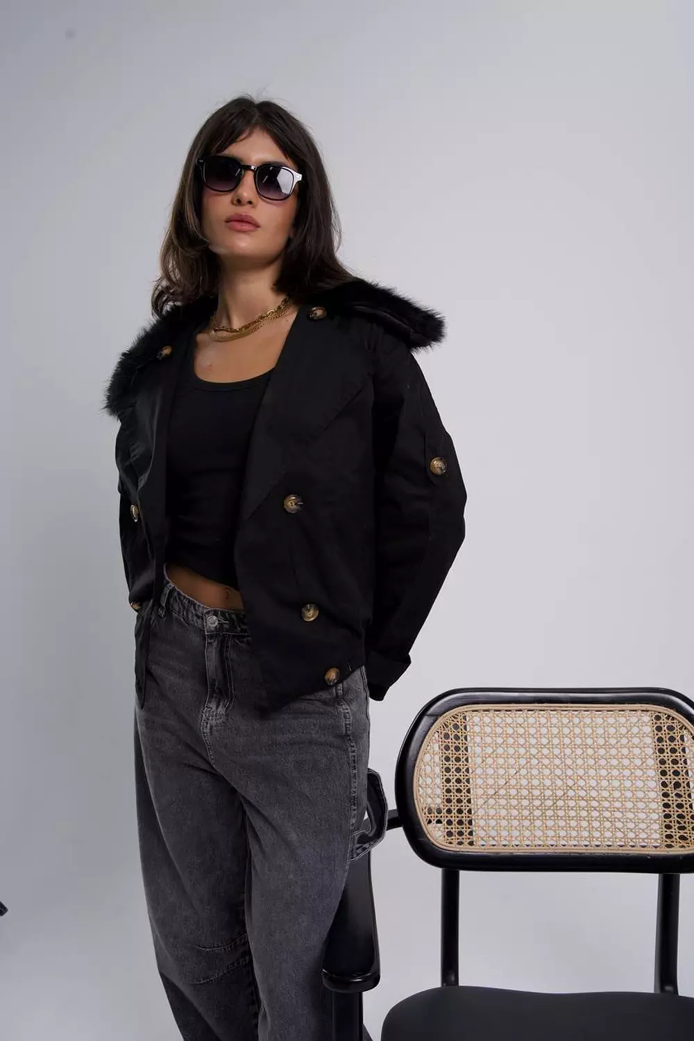 Fur Trench jacket  11