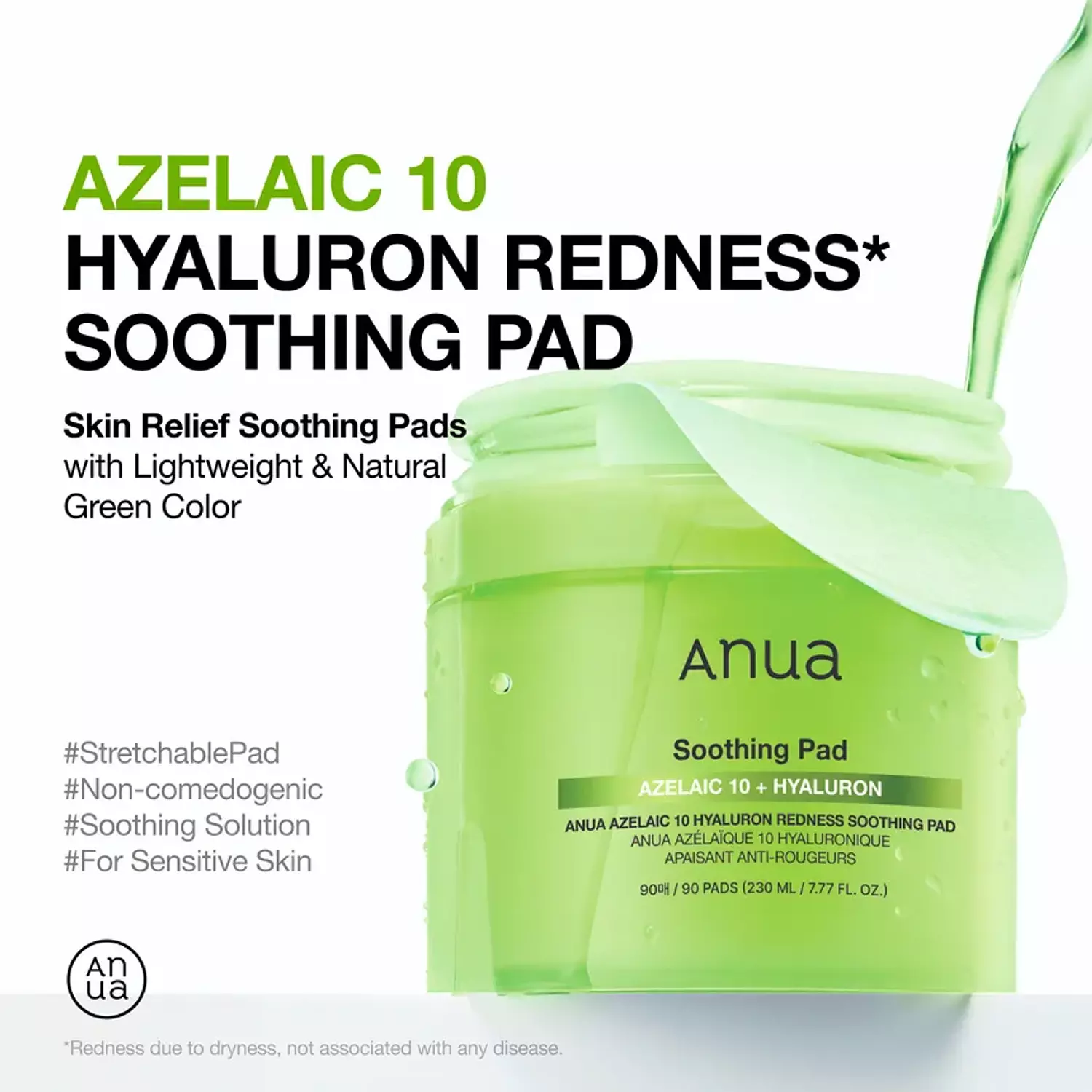 Anua - Azelaic 10 Hyaluron Redness Soothing Pad 1