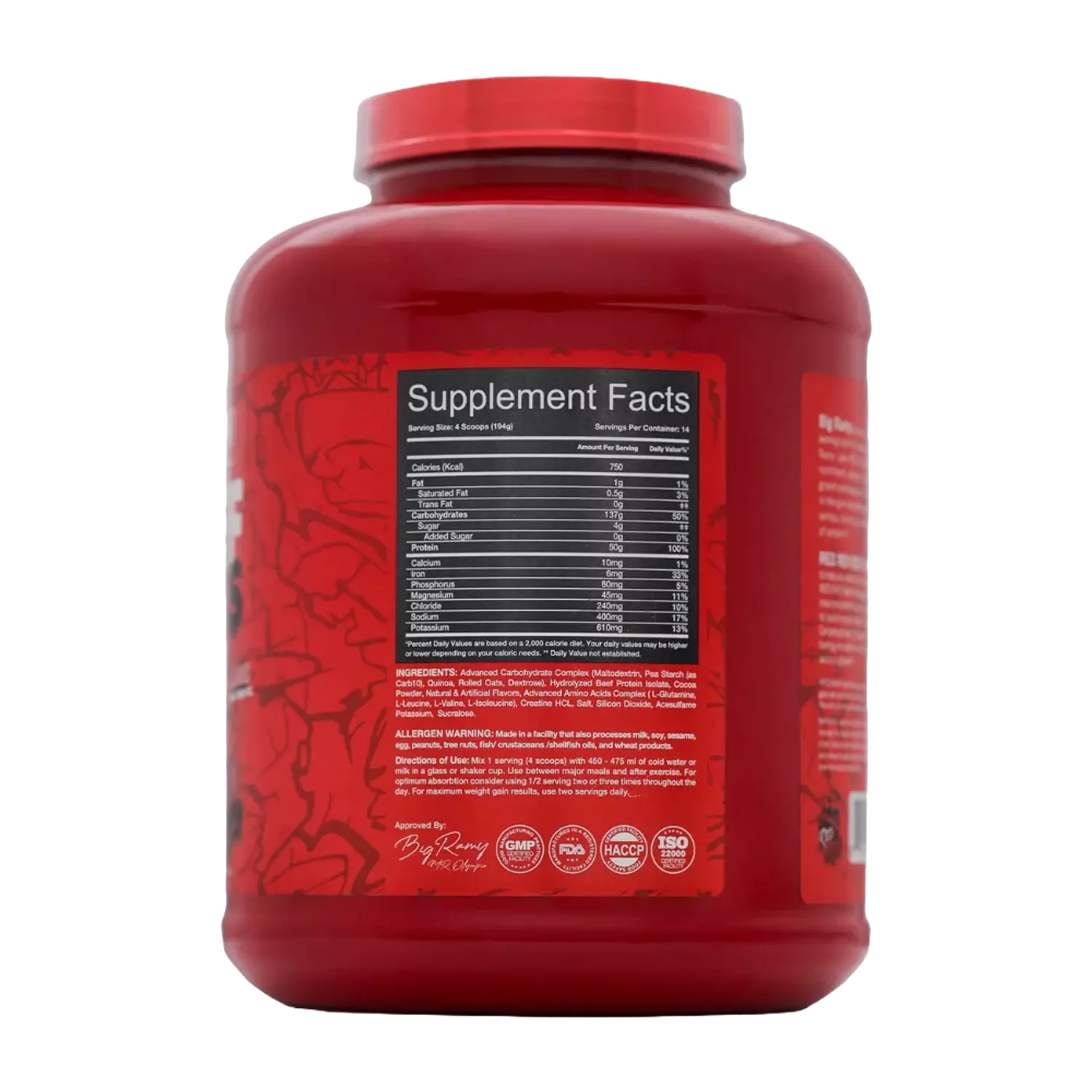Red Rex, Beef Mass, 2.7kg, 14 Serving hover image