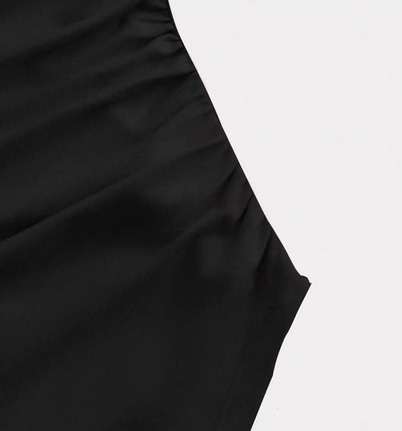 Double-Lined Lycra Top with Bell Sleeves & Side Ruching 1