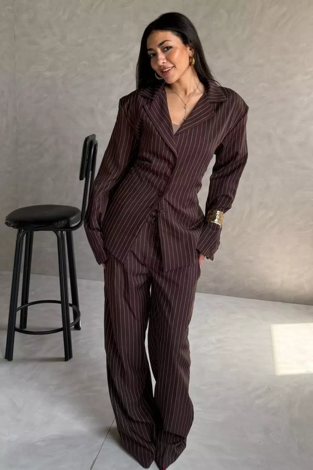 Pinstripe Trigal Power Suit Set 4