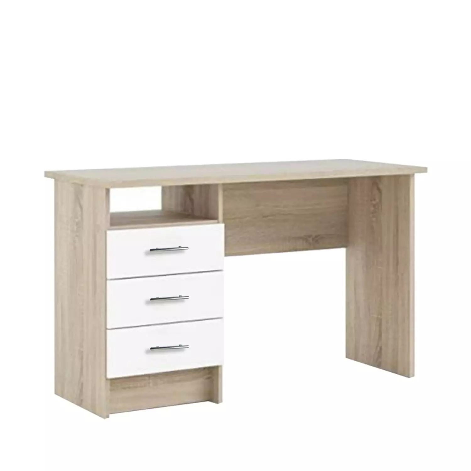MDF desk beige and white -75×120×50 cm image