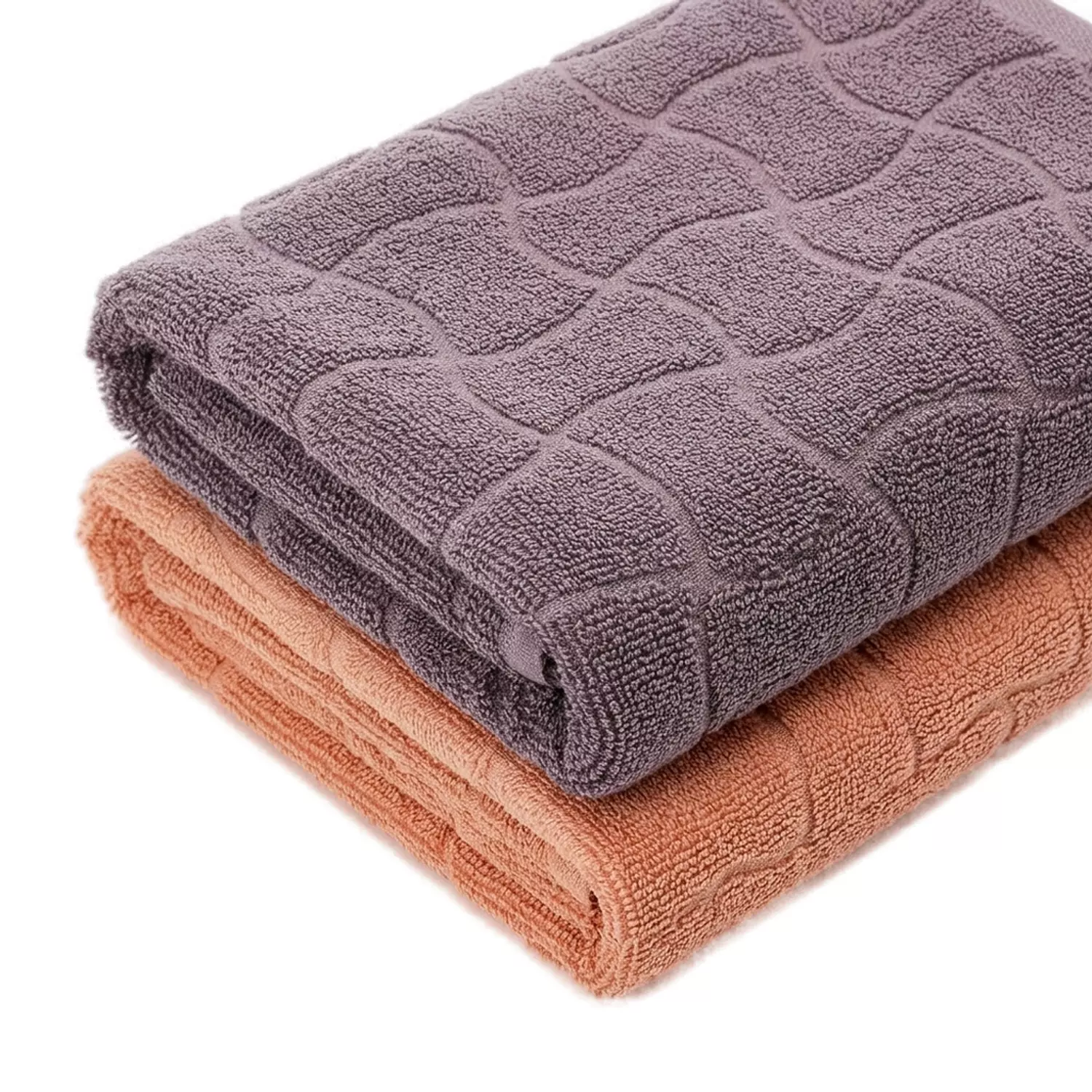 Towel set consisting of 2 towels 100% cotton Size 70 x 140 cm- Simon*Purple 1