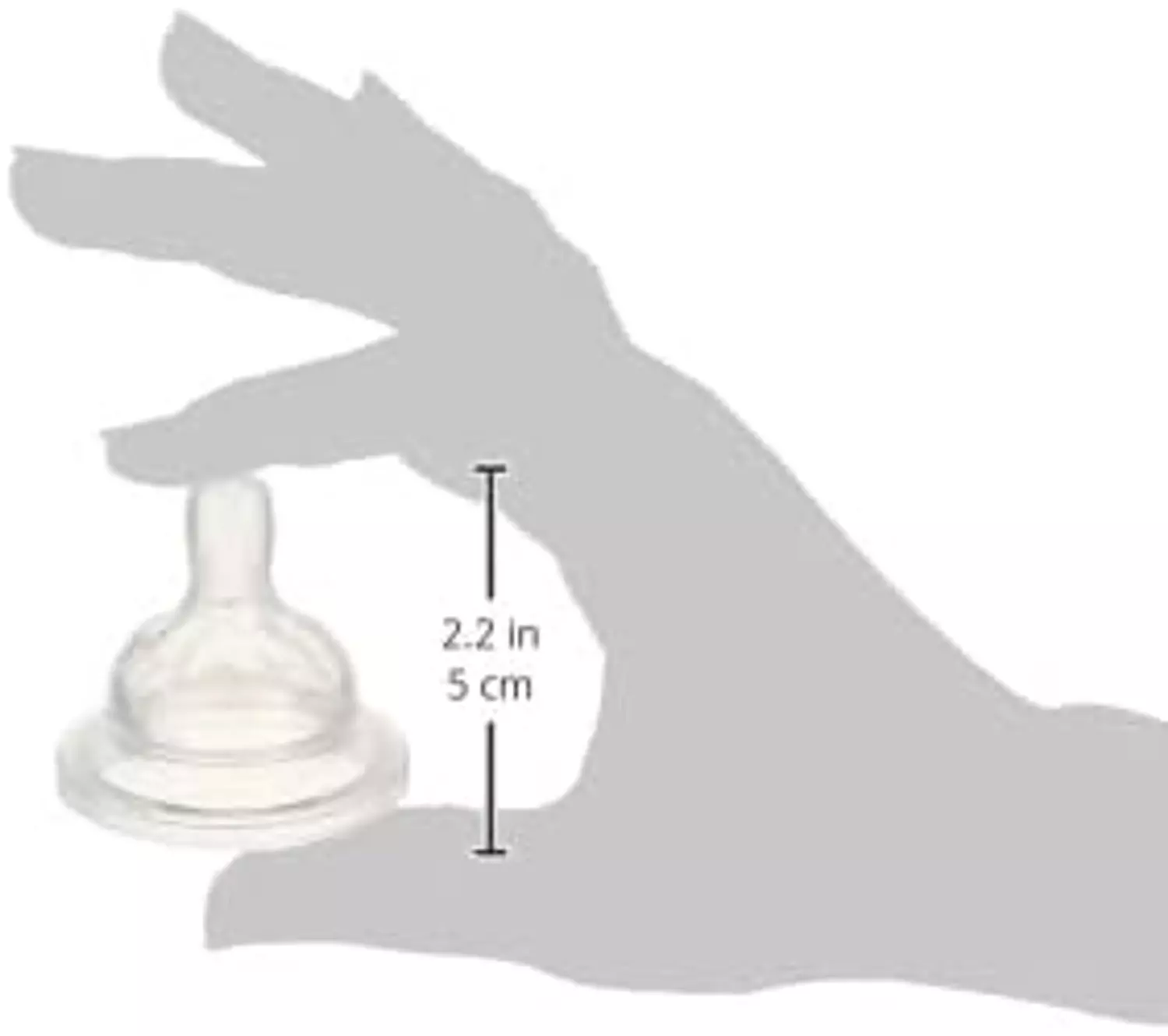 WEE BABY WIDE NECK ORTHODONTIC SILICON NIPPLE NO.2 FROM 6-18 M 2