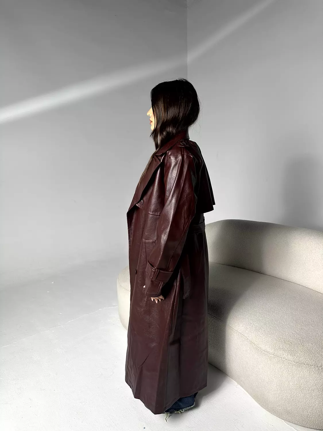 Leather Trench Coat 8