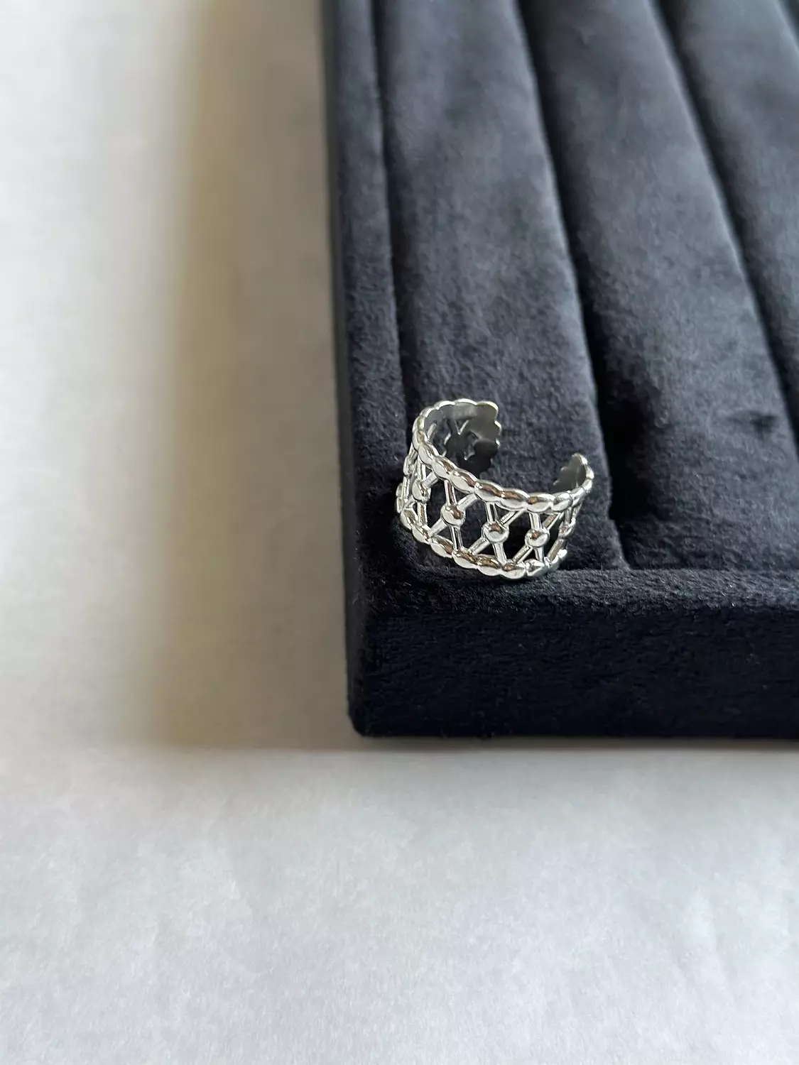 Snurrad Silver Ring image