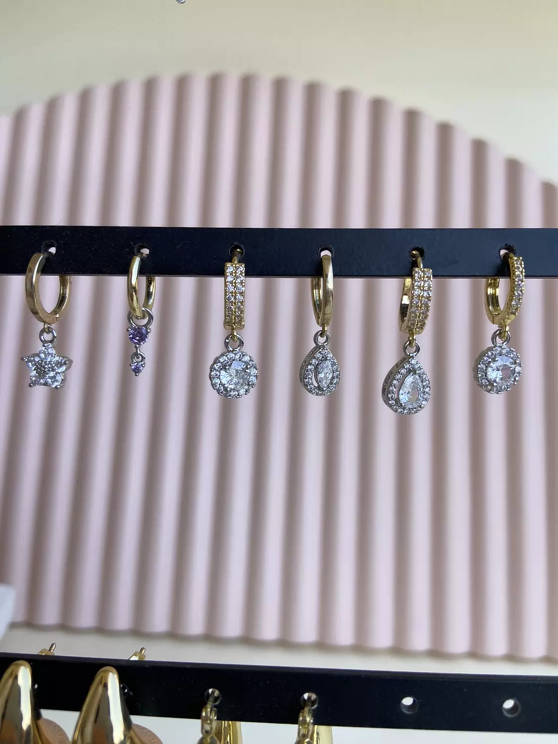 Silver charms earings image