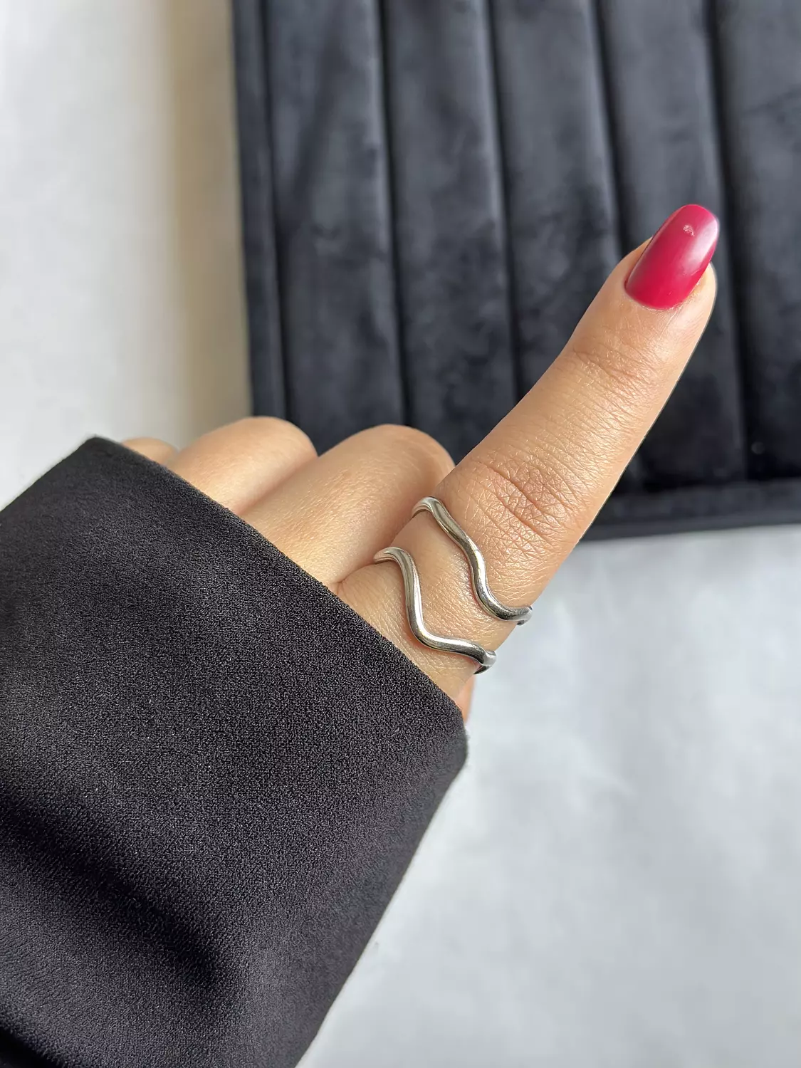 Wave Silver Ring 1