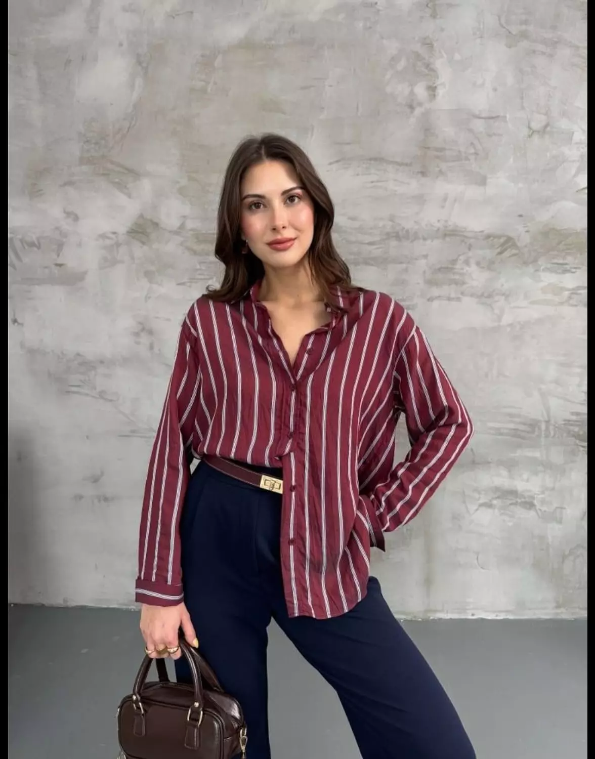 Burgundy chemise  image