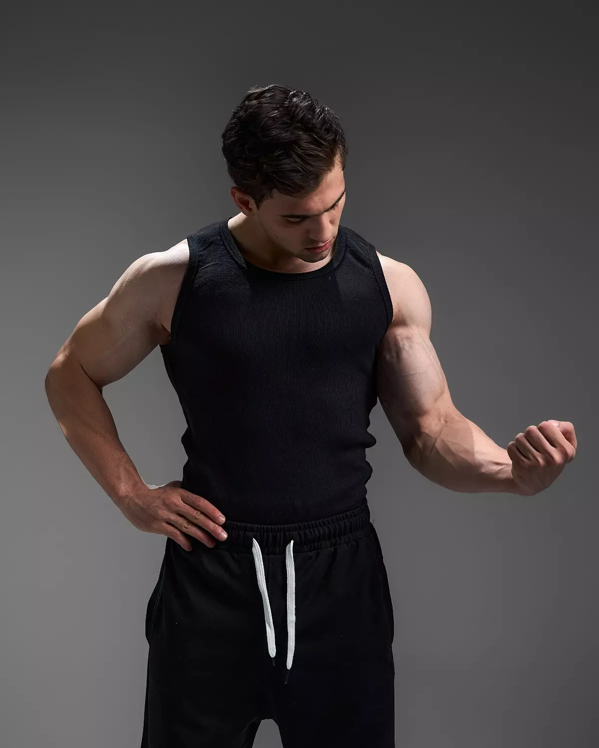 RIBBED TANKS - black 13