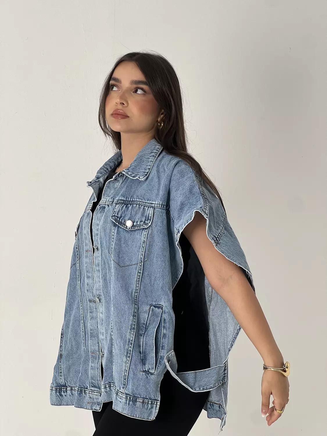 Denim vest light blue 2