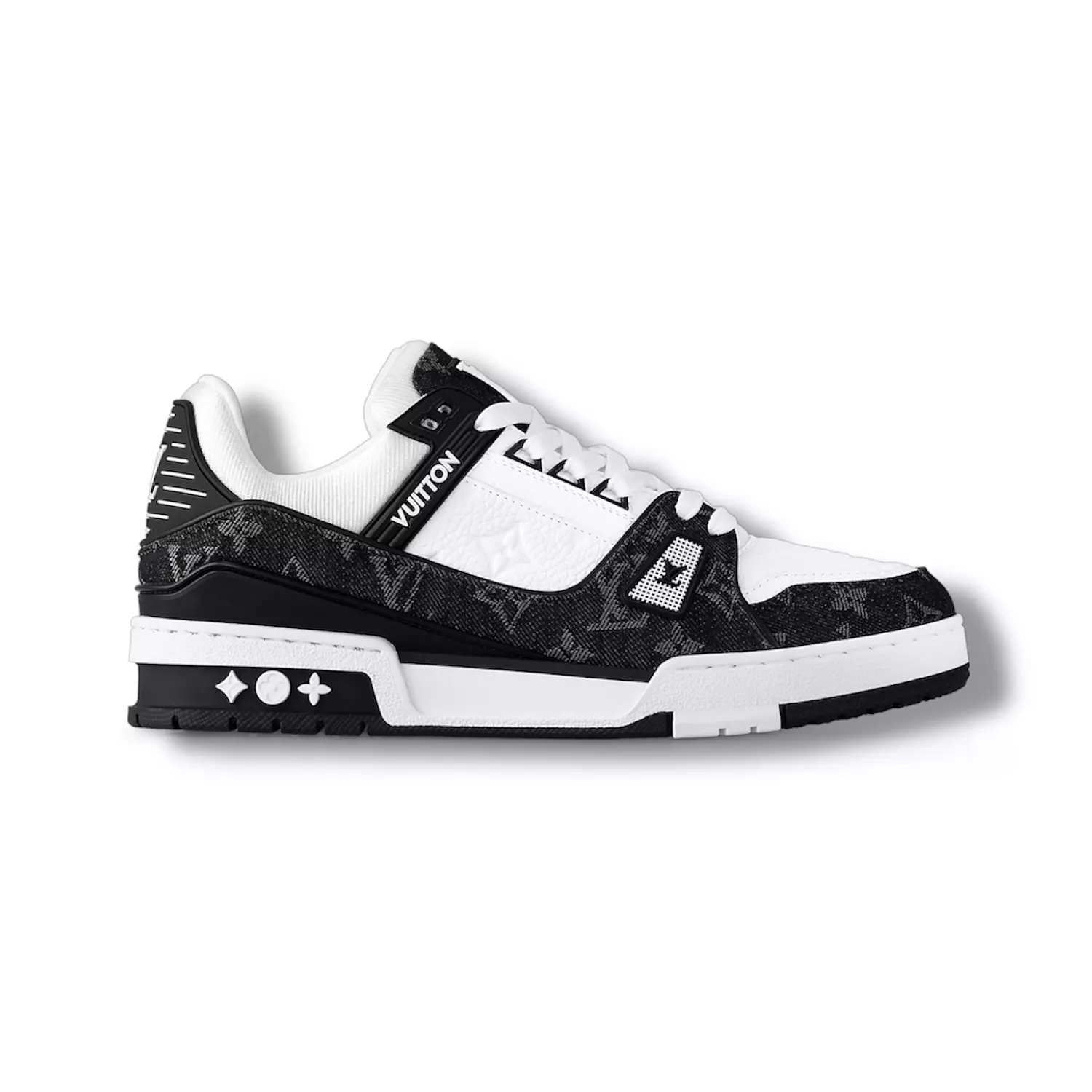 LV Trainer sneaker in Black denim image