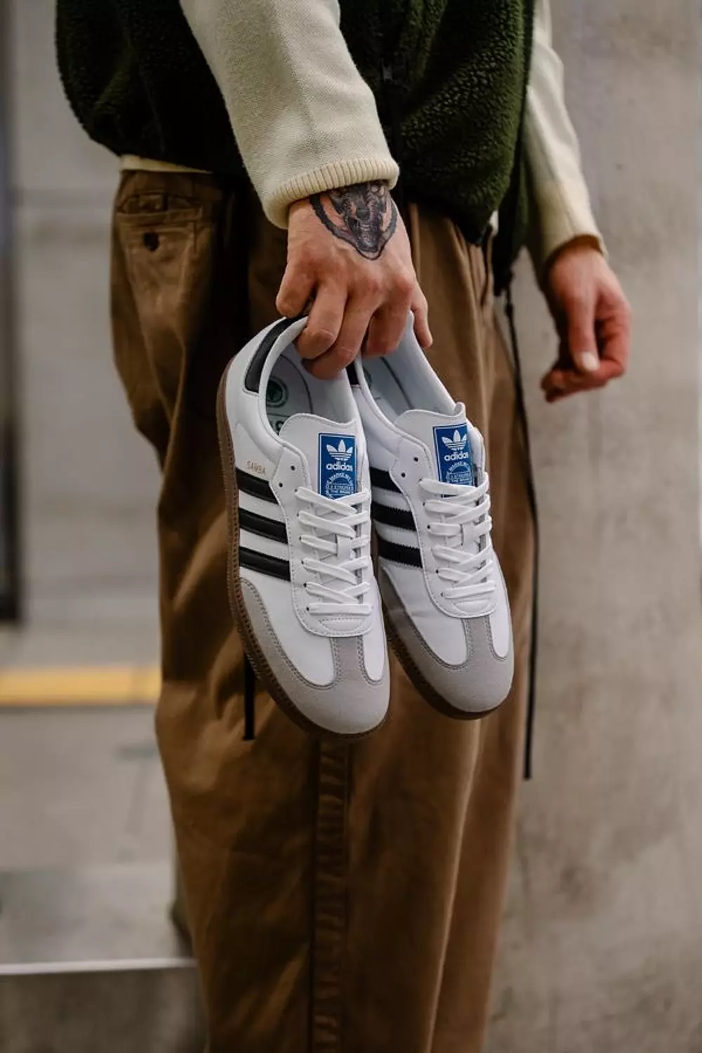 Adidas Samba Black Strips  3