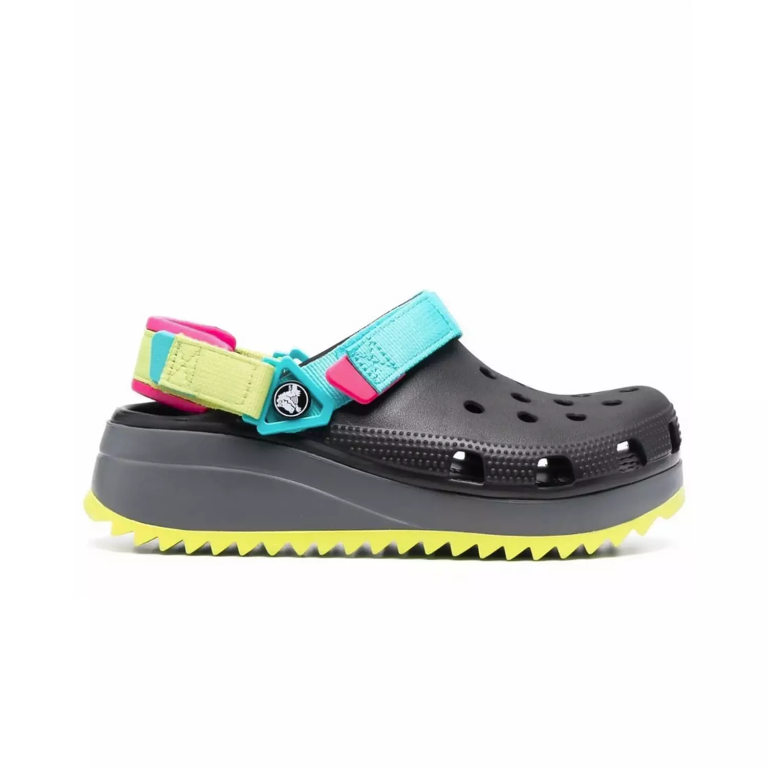 Crocs Classic Hiker Clog black xGreen  3