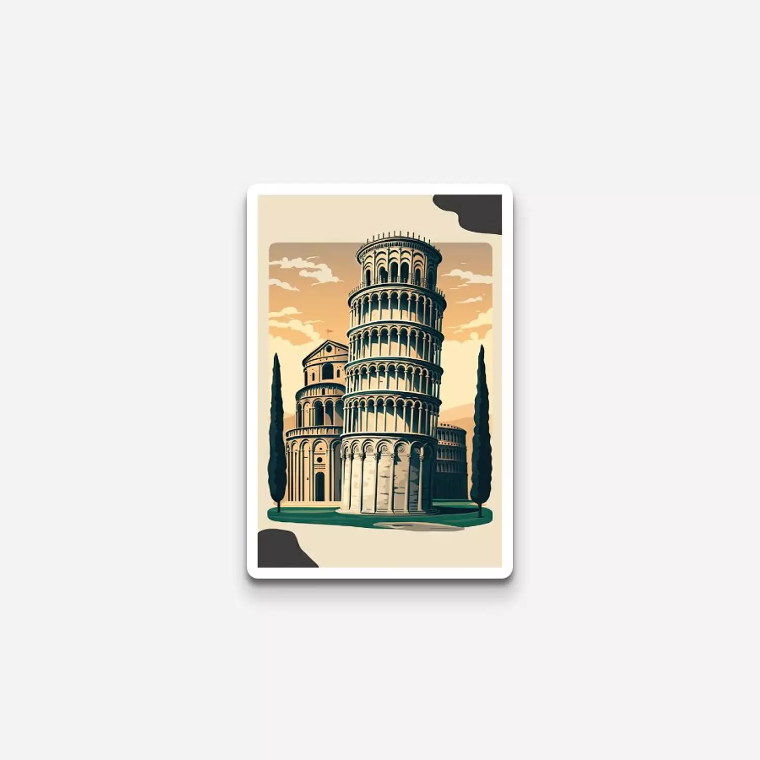 Iconic Pisa 2 Sticker  image