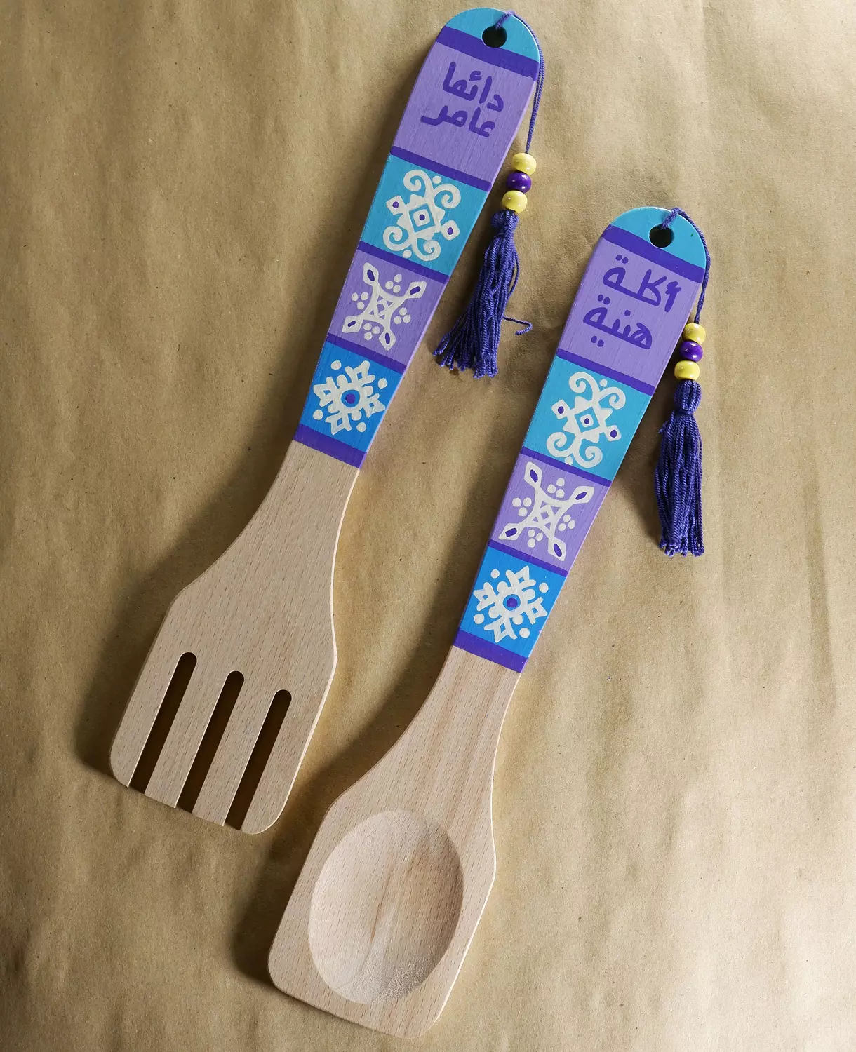 Fork & spoon - show purple 1