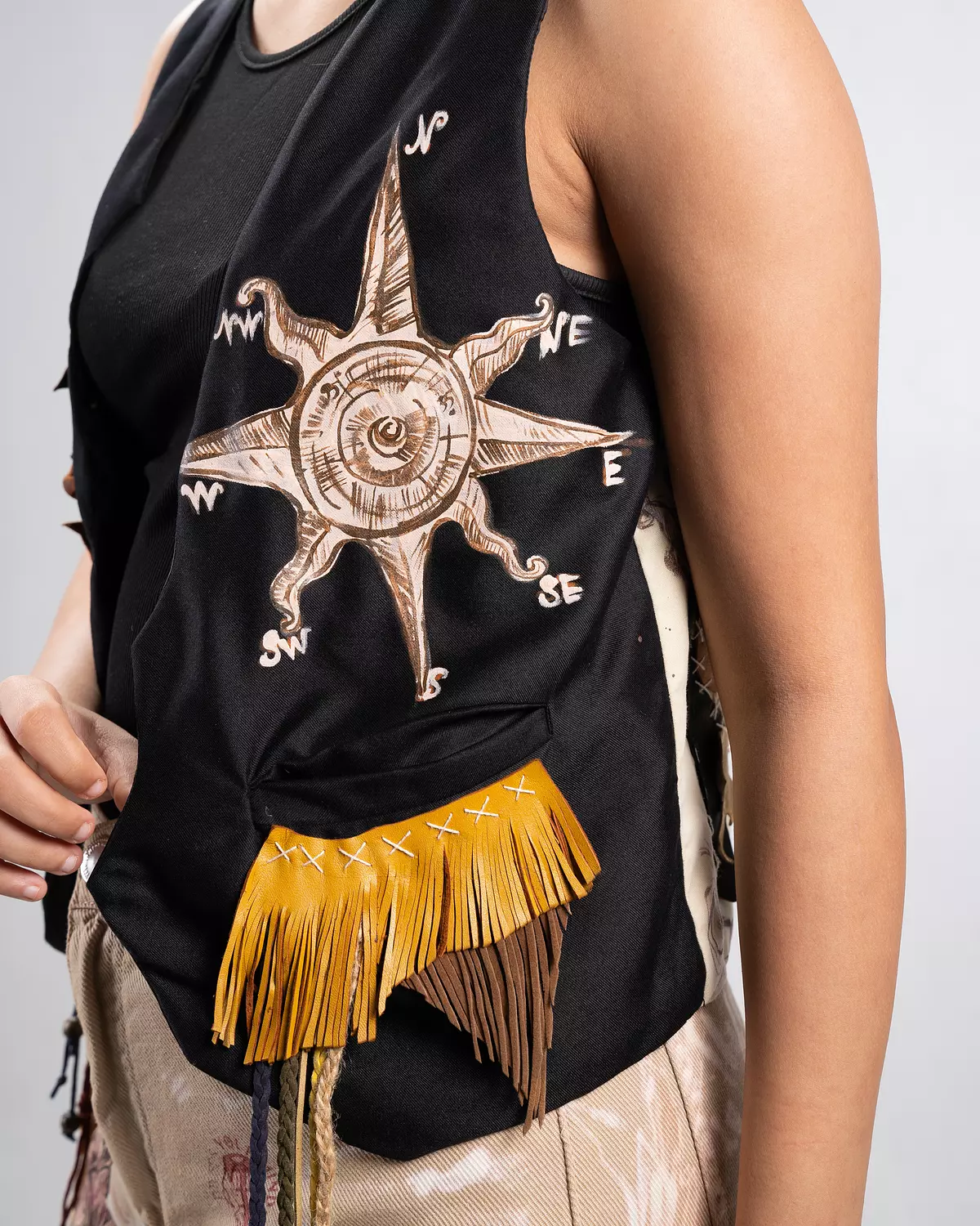 “Atlantic “ recycled handmade vest  2