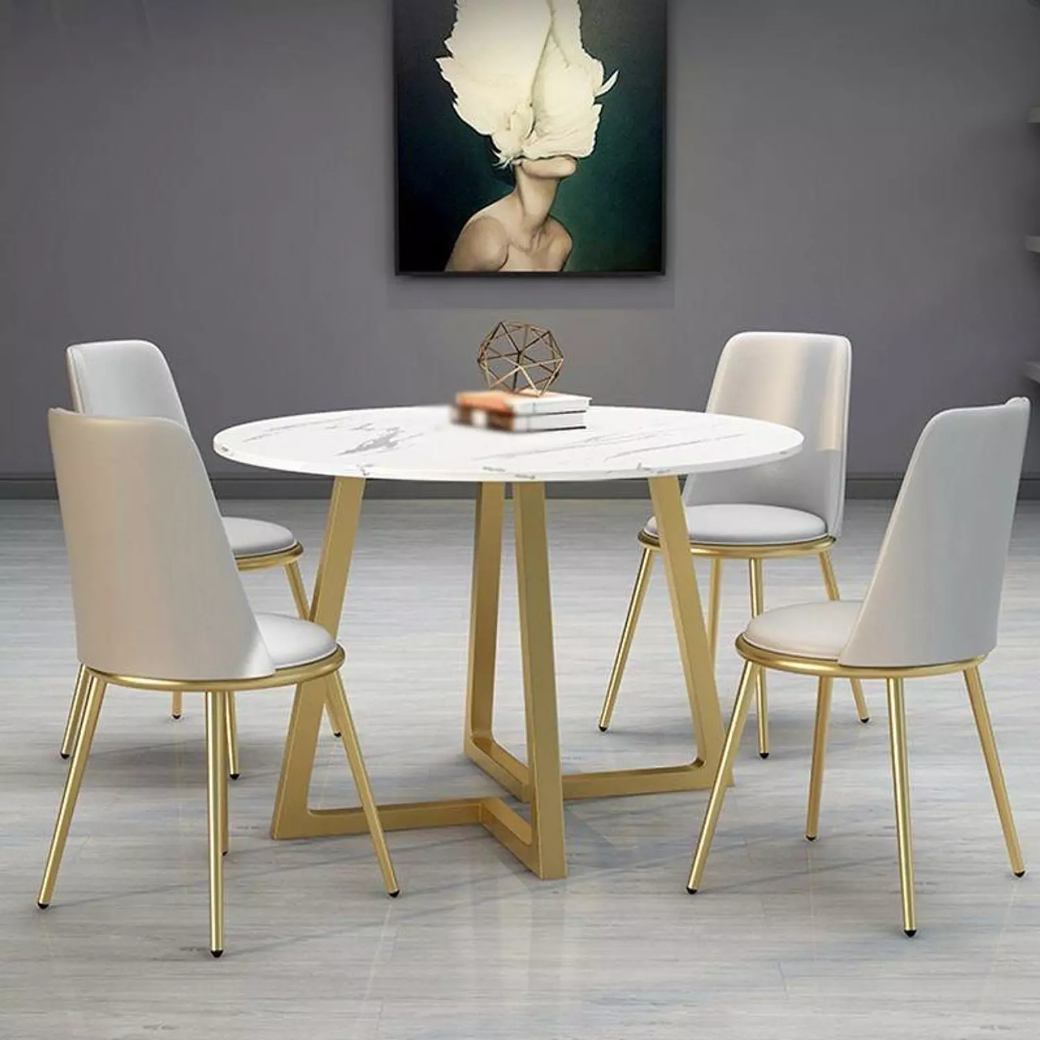 Steel Dining Table - Round image