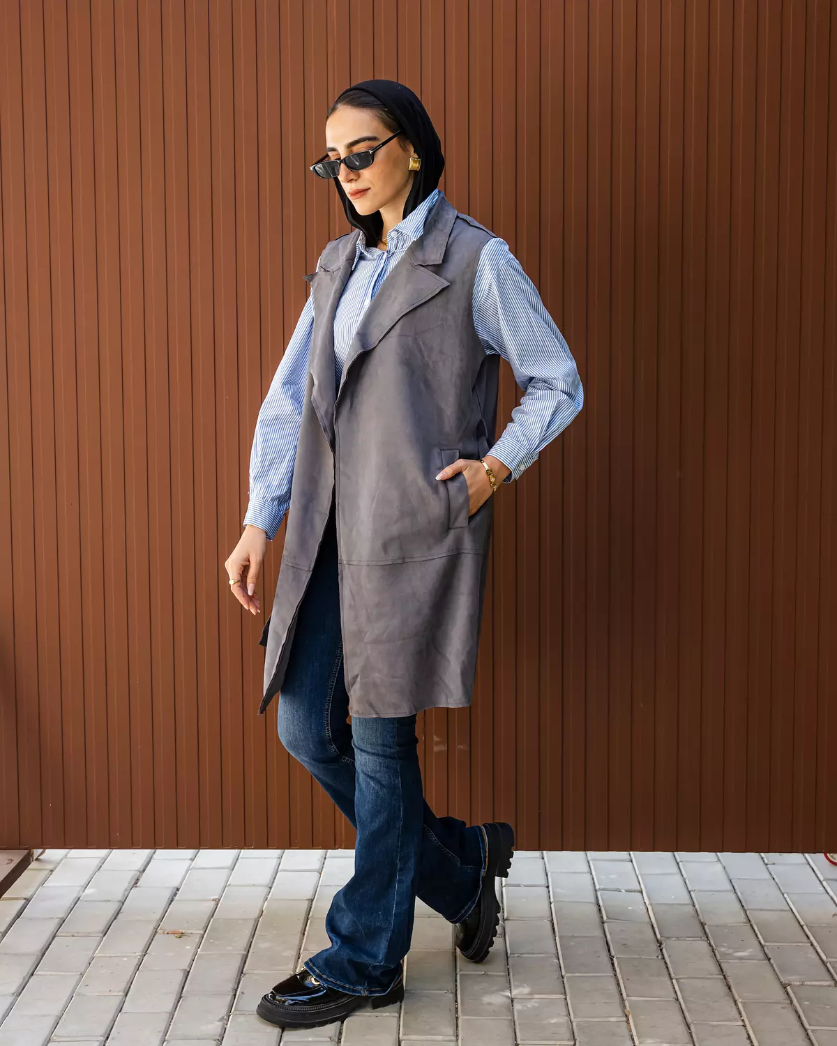 Shamois Vest in Grey 3